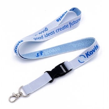 Custom Woven lanyard saying good ideas create future