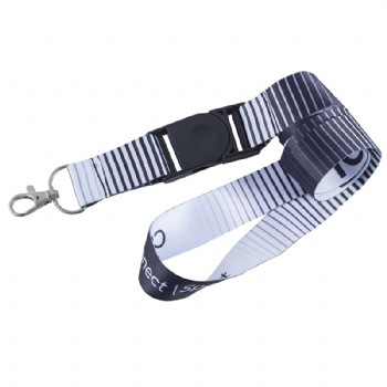 Custom sublimation lanyard striated lanyard