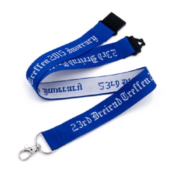 Polyester Custom Woven Lanyard